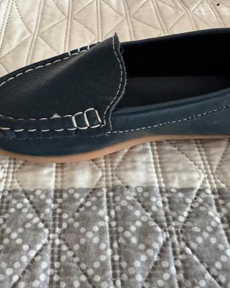 Mocassino blu con suola gommata tg 27