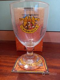 Bicchiere calice birra grimbergen 0,33 cl