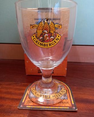 Bicchiere calice birra grimbergen 0,33 cl