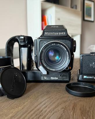 Mamiya 645 con 80mm - 55mm