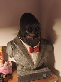 kare design smoking gorilla statua