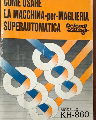 Defendi Brother 860 istruzioni e schede