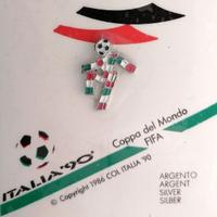 Spilla  giacca Argento Coppa del mondo Italia90