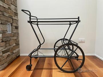 Carrello bar porta bottiglie tavolino sala