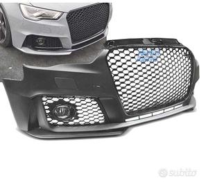 PARAURTI ANTERIORE AUDI A3 8V 12-16 LOOK RS3 NERO 