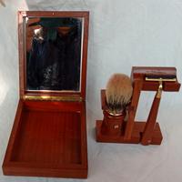 Set da barba Acca Kappa in legno con specchio 