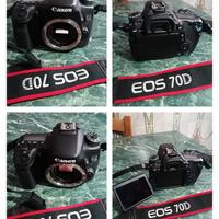 CANON EOS 70D + 3 Obiettivi + accessori vari