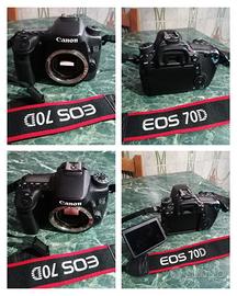 CANON EOS 70D + 3 Obiettivi + accessori vari