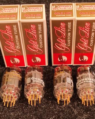 Valvole 12AX7 - 12AU7   Genalex Gold Lion