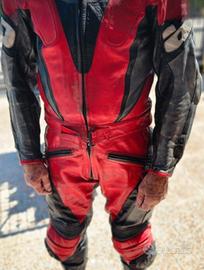 tuta uomo da moto in pelle