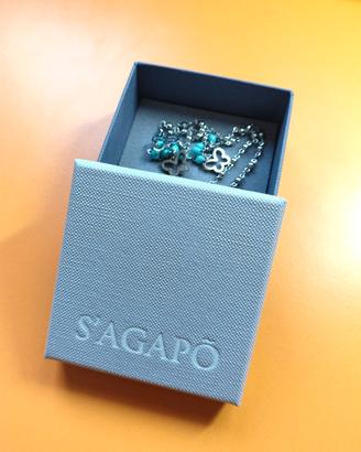Collana s'agapõ da donna con farfalle.