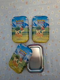 Set 3 mini tin Pokemon Pikachu vuote