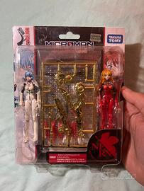 Evangelion microman Asuka Langley & Rei Ayanami