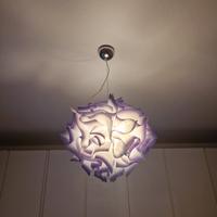 lampadario Slamp Veli trasparente e viola