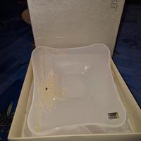 Piatto Lemir decorato a mano con argento 925 e swa