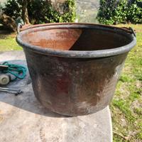 antico paiolo in rame