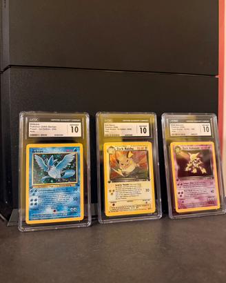 Carte Pokemon CGC 10: Articuno Raichu Alakazam