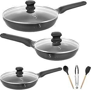 Stone&Stone Set 3 padelle 20cm 24cm 28cm estremame