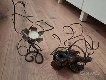 Portacandele Artigianali Vintage 