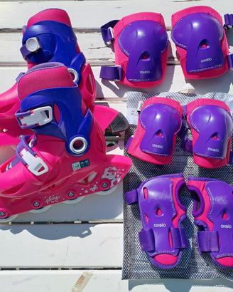 Roller bambina 28-30 con protezioni