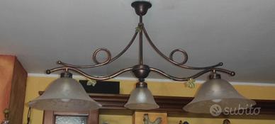 lampadario tre fuochi