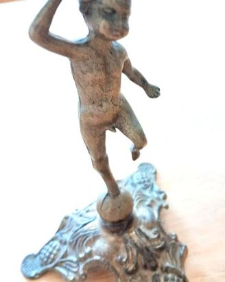 STATUINA VINTAGE PUTTO BAMBINO ANGELO OTTONE ITALI