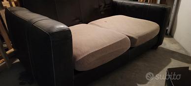 Divano in vera pelle stile etnico 