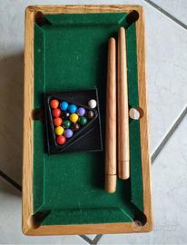MINI tavolo da biliardo in legno vintage