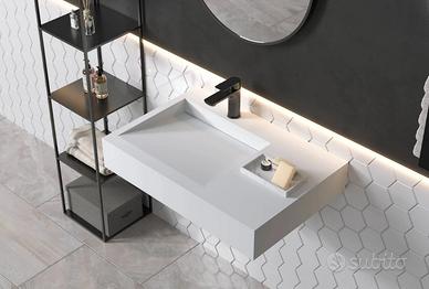 Lavabo bagno parete Bernstein rettangolare 74x40