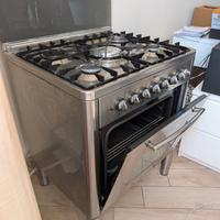 Cucina REX acciaio 70 cm – forno ventilato + 