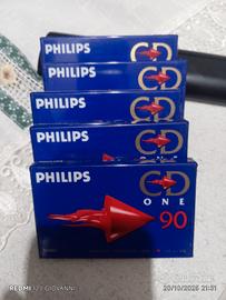 Lotto 5 Cassette Audio Philips CD ONE 90 - Sigilla