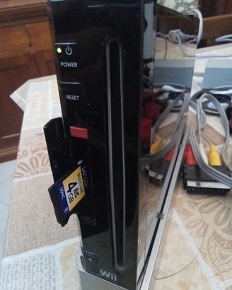 console Nintendo Wii con accessori.