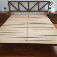 Letto matrimoniale lavorazione artigianale