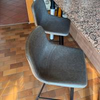4 sgabelli design semilpelle