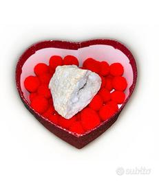 Idea Natale - Quarzo Geode bianca Minerale