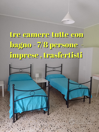 3camere tutte con bagno-7/8pers-imprese,trasfert