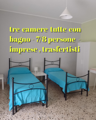 3camere tutte con bagno-7/8pers-imprese,trasfert