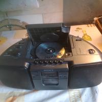 radio CD cassette recorder Sony