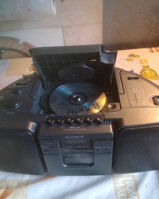 radio CD cassette recorder Sony