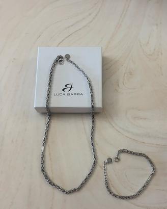 Collana + bracciale Luca Barra