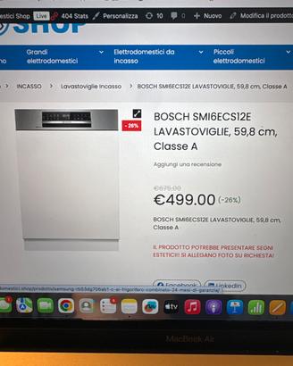 Lavastoviglie bosch smi6ecs12e
