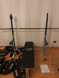 Rack con panca pieghevole power gear