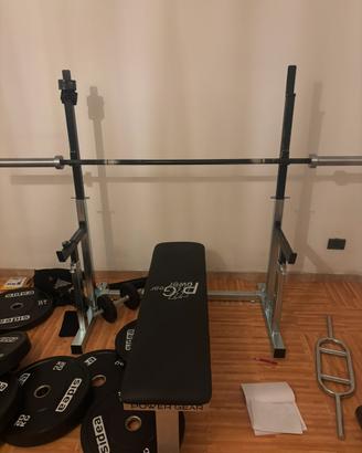 Rack con panca pieghevole power gear