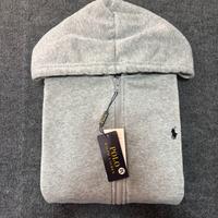 🆕 Felpa Polo Ralph Lauren Grigia Full Zip - Tagli