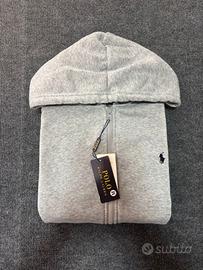 🆕 Felpa Polo Ralph Lauren Grigia Full Zip - Tagli
