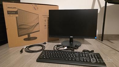 Monitor Philips 221V8 22" Full HD + Tastiera Trust