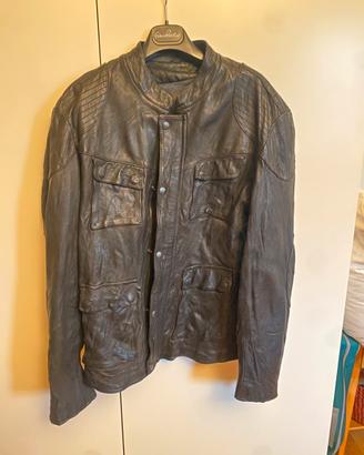 Giacca in pelle moto dmd solo rider cafe’ racer