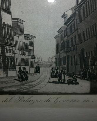 Stampine d'epoca monumenti di milano