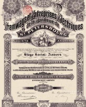 Certificato azionario