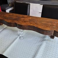 Mensola in legno ricavata da antica trave, cm 118